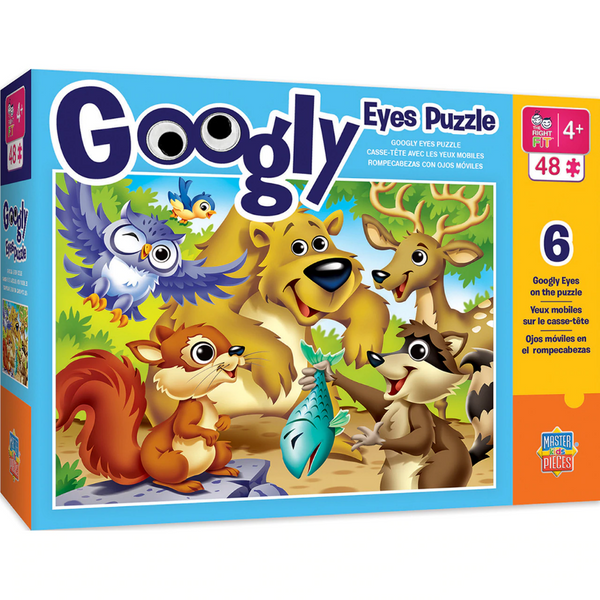 48 pc Puzzle - Googly Eyes - Woodland Animals