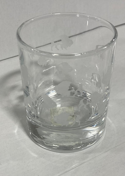 Buffalo Wrapped Jigger 3 oz White