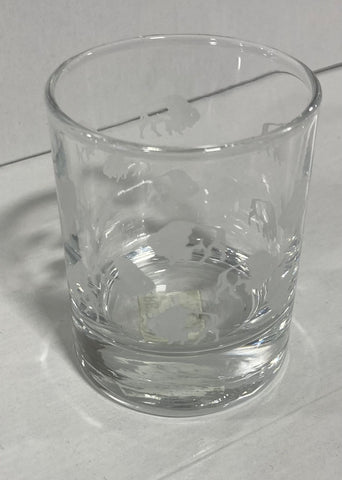 Buffalo Wrapped Jigger 3 oz White