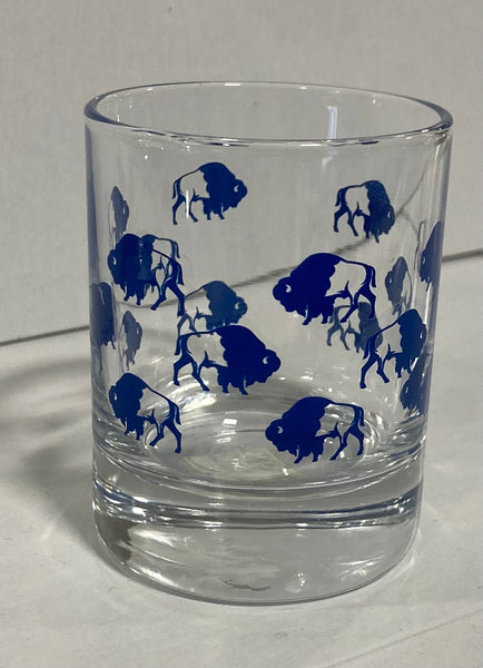 Buffalo Wrapped Jigger 3oz Blue