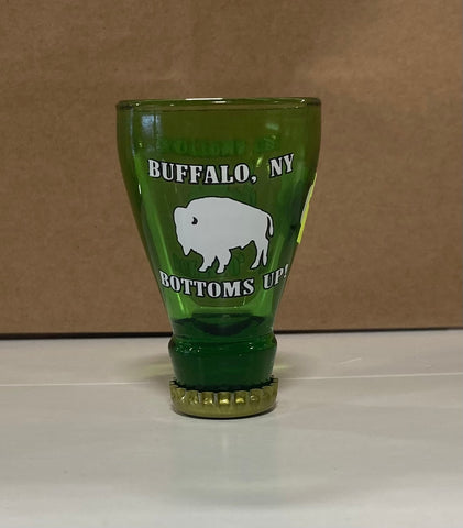 Bottoms Up Shot Glass Green