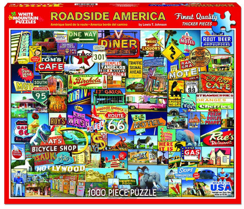 1000 Piece Jigsaw Puzzle - Roadside America
