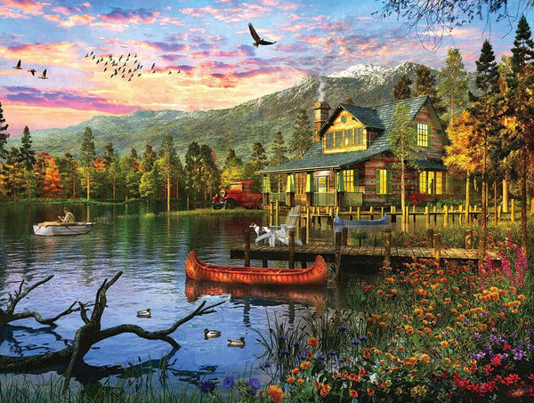 500 pc Puzzle - Sunset Cabin