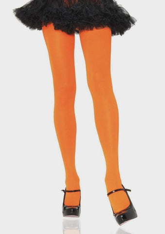Tights Solid Nylon - Orange