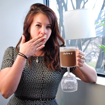 Before & After 5 Coffee & Wine Glass