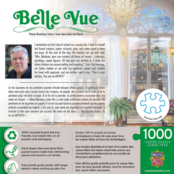 1000 Piece Jigsaw Puzzle  Paris Rooftop View