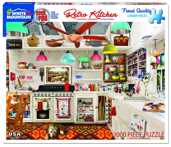 1000 Piece Jigsaw Puzzle - Retro Kitchen Seek & Find