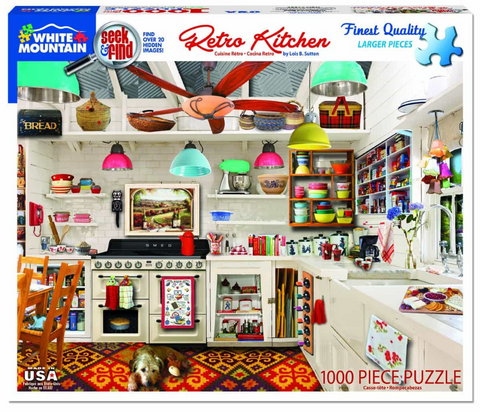 1000 Piece Jigsaw Puzzle - Retro Kitchen Seek & Find