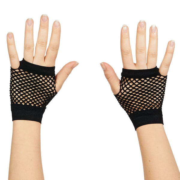 Fingerless Fishnet Gloves