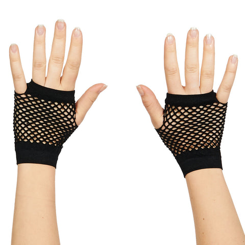 Fingerless Fishnet Gloves