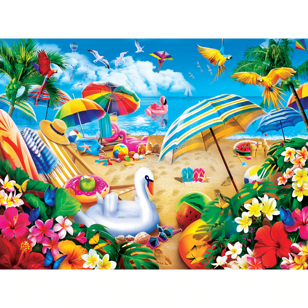 550 Piece Puzzle -Paradise Beach- Weekend Escape