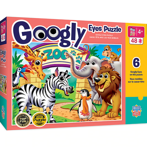 48 pc Puzzle - Googly Eyes  – Zoo Animals